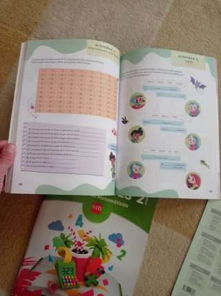 Lote de 5 libros de repaso de 2° Primaria