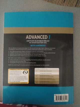 Libro de inglés, Cambridge english, advanced.