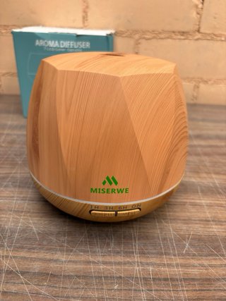 Difusor Aromas Ultrasónico Miserwe Efecto Madera