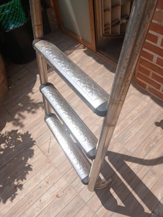 Escalera Piscina Aluminio 3 Peldaños