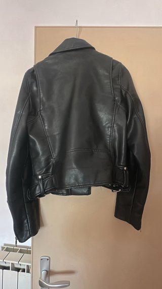 Giubbotto pelle Zara nero