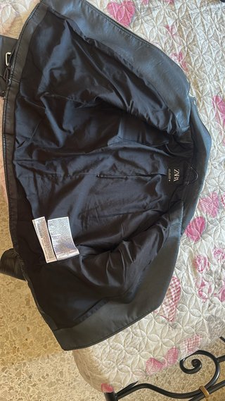 Giubbotto pelle Zara nero