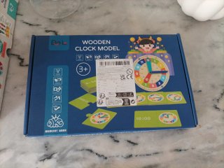 Juego educativo Wooden Clock Model