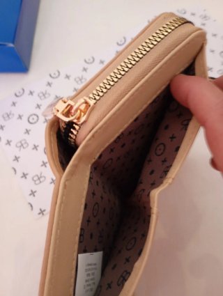 Portafoglio Renato Balestra donna beige oro