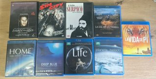 Lote 9 Películas Blu-ray y DVD