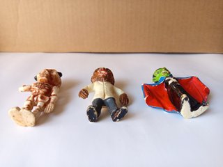 Lote 3 Figuras Monstruos Castillo Airgam 70s