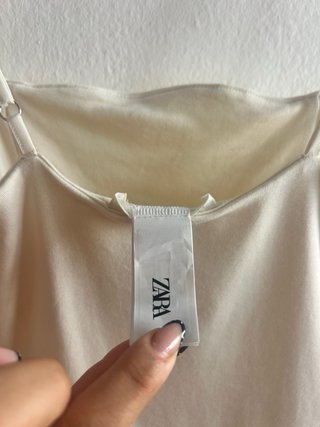 Vestido corto blanco/crema