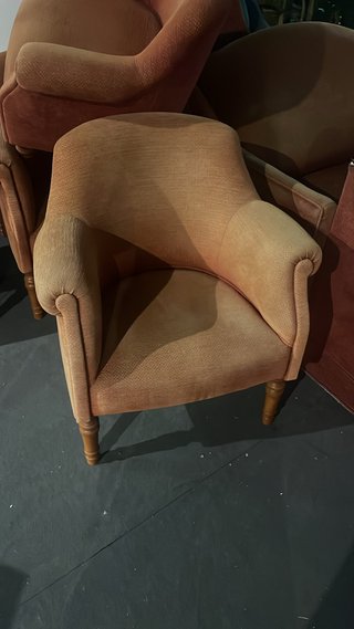 Butaca terciopelo comedor/sala de estar