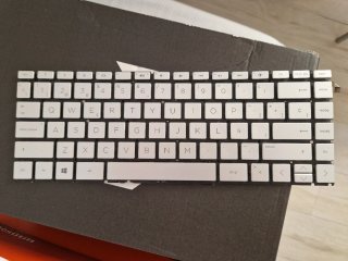 Teclado Gris y Blanco