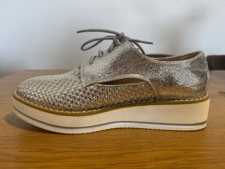 Zapatos nuevos plateados mujer talla 39