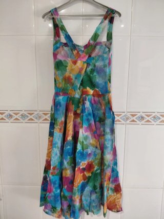Vestido floral multicolor nuevo