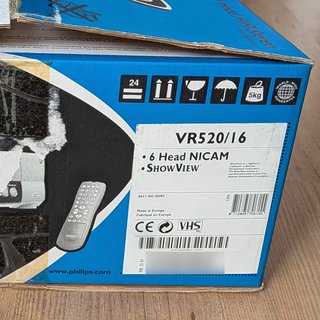 Vídeo VHS Philips VR520/16 NUEVO A ESTRENAR