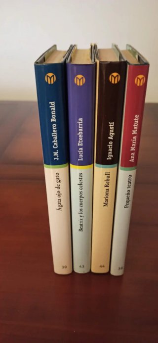 4 libros de literatura. Tapa dura