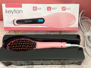 Cepillo Alisador Keyton Rosa
