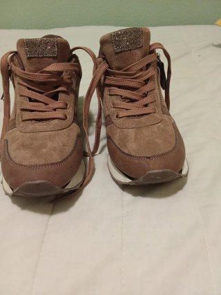 Zapatos mujer beige/marrón talla 40