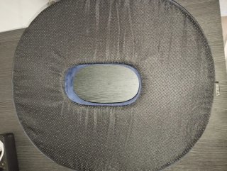 Cojín Ortopédico Azul Terciopelo