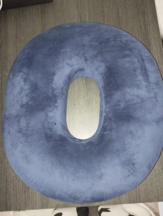 Cojín Ortopédico Azul Terciopelo
