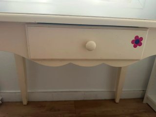 Escritorio madera maciza con cajón