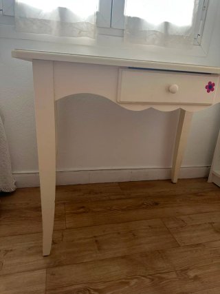 Escritorio madera maciza con cajón