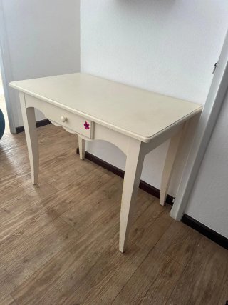 Escritorio madera maciza con cajón