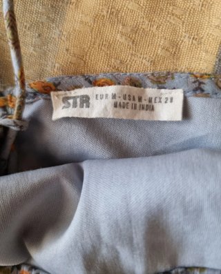 Vestito fantasia beige multicolor