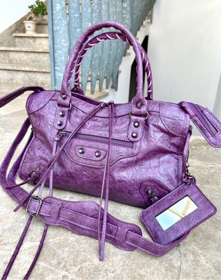 Citybag style motorcycle y2k 38x24 Purple