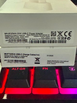 Caricabatterie Apple USB-C 20W + Cavo per 15,16,17