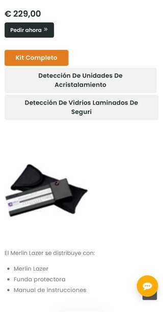 Medidor de grosor de vidrio Merlin Lazer