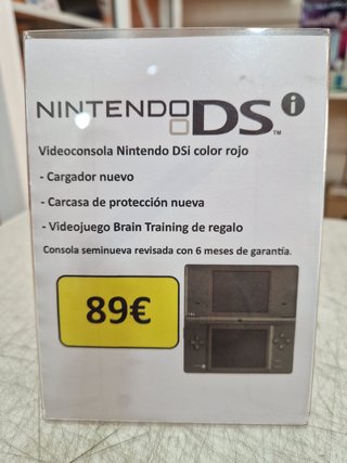 Nintendo DSi Roja + Brain Training