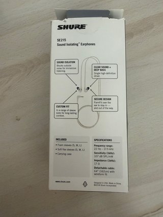 Auriculares Shure SE215 Aislamiento Sonido