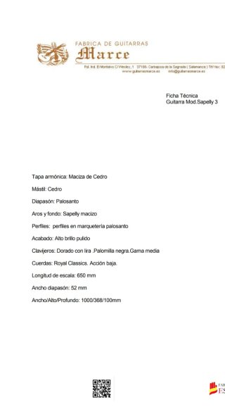Guitarra Clásica Tapa Maciza Cedro