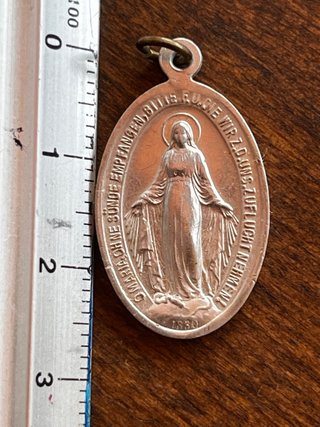 Medalla Milagrosa Virgen María Antigua 1830