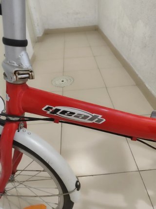 Bicicleta plegable Yearh roja