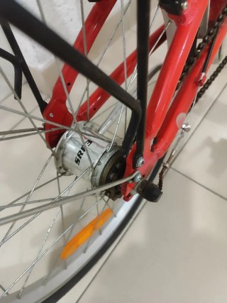 Bicicleta plegable Yearh roja