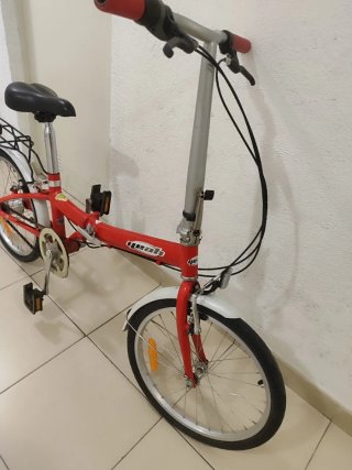 Bicicleta plegable Yearh roja