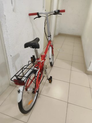 Bicicleta plegable Yearh roja