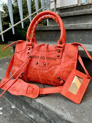 Citybag style motorcycle y2k 30x25 cm orange
