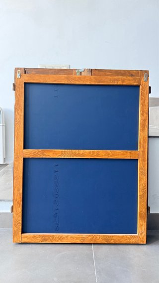 Espejo Ventana Antigua Madera Rehabilitada