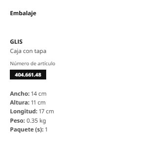 Pack 3 cajas con tapa IKEA GLIS transparente 17×10