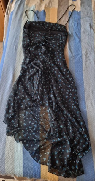 Vestito corto fantasia floreale