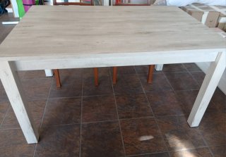 Mesa extensible madera y metal
