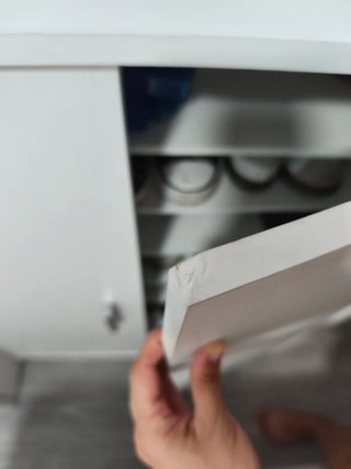 Mueble Zapatero Blanco y Plateado