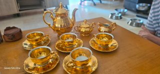 Vajilla H. Kronester Oro Porcelana