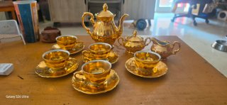Vajilla H. Kronester Oro Porcelana