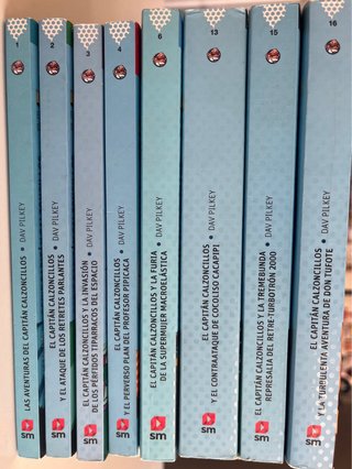 Lote 8 Libros Capitán Calzoncillos tapa blanda