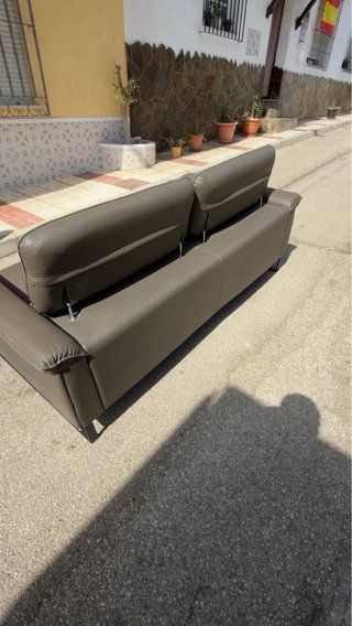 Sofá de piel de 3 plazas y 2 asientos