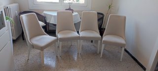 Juego de 4 sillas Carabassi Beige