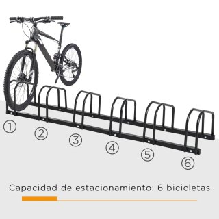 Aparcamiento 6 Bicicletas Acero