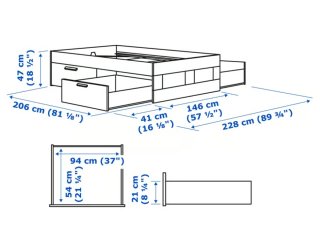 Estructura Cama Ikea Brimnes 140x200