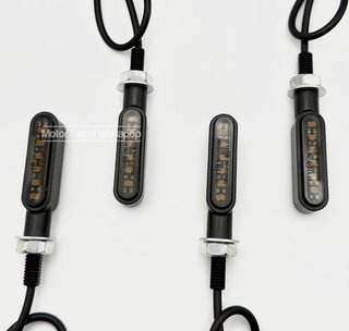 Intermitentes moto led homologados ahumado